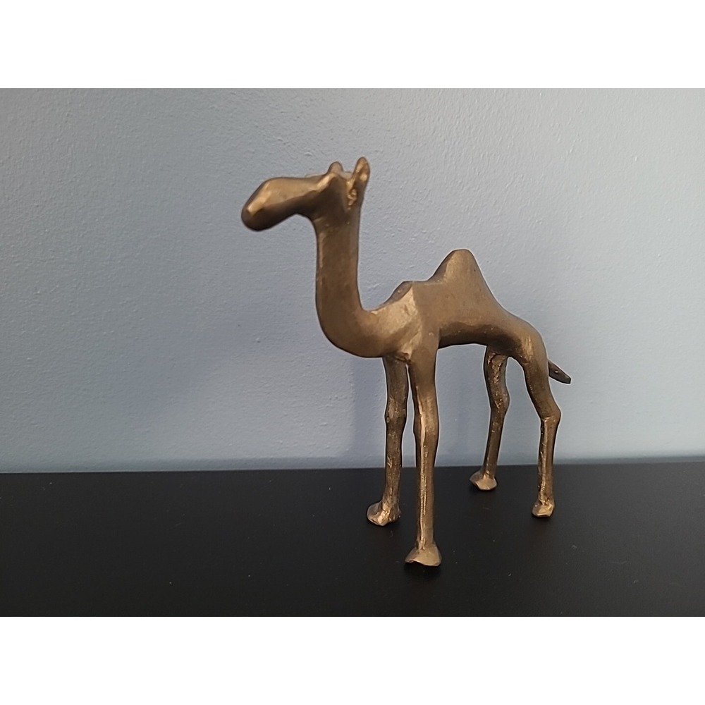 Brass Skinny Camel One Hump Nativity Christmas - Picture 2 of 7